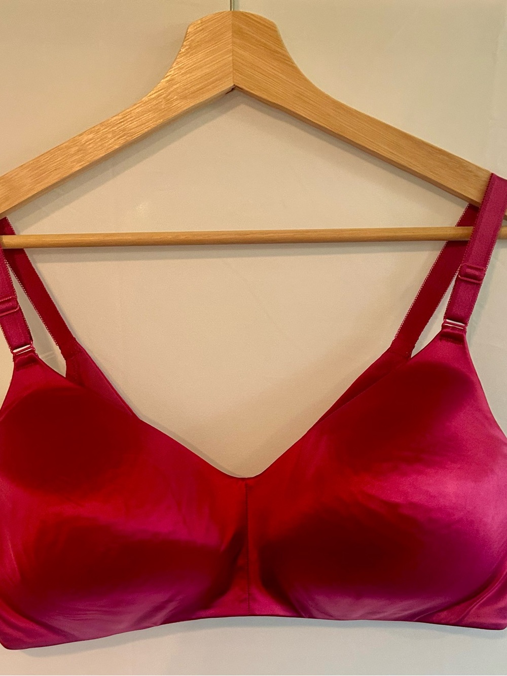 Torrid Wireless Satin T-Shirt Bra in Fuchsia - Women Intimates